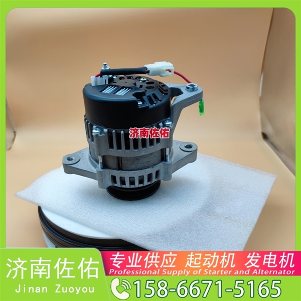 广东1001778863起动机JFZ2503K发电机 GR215 配潍柴 WP6 日立｜ZX470｜6WG1 Doosan 大柴 CA6DK 上柴 SC9D 卡特 374F C18 平地机 启动马达
